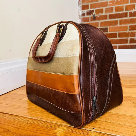 Vintage Bowling Bag With Internal Frame - Picture 5 of 16